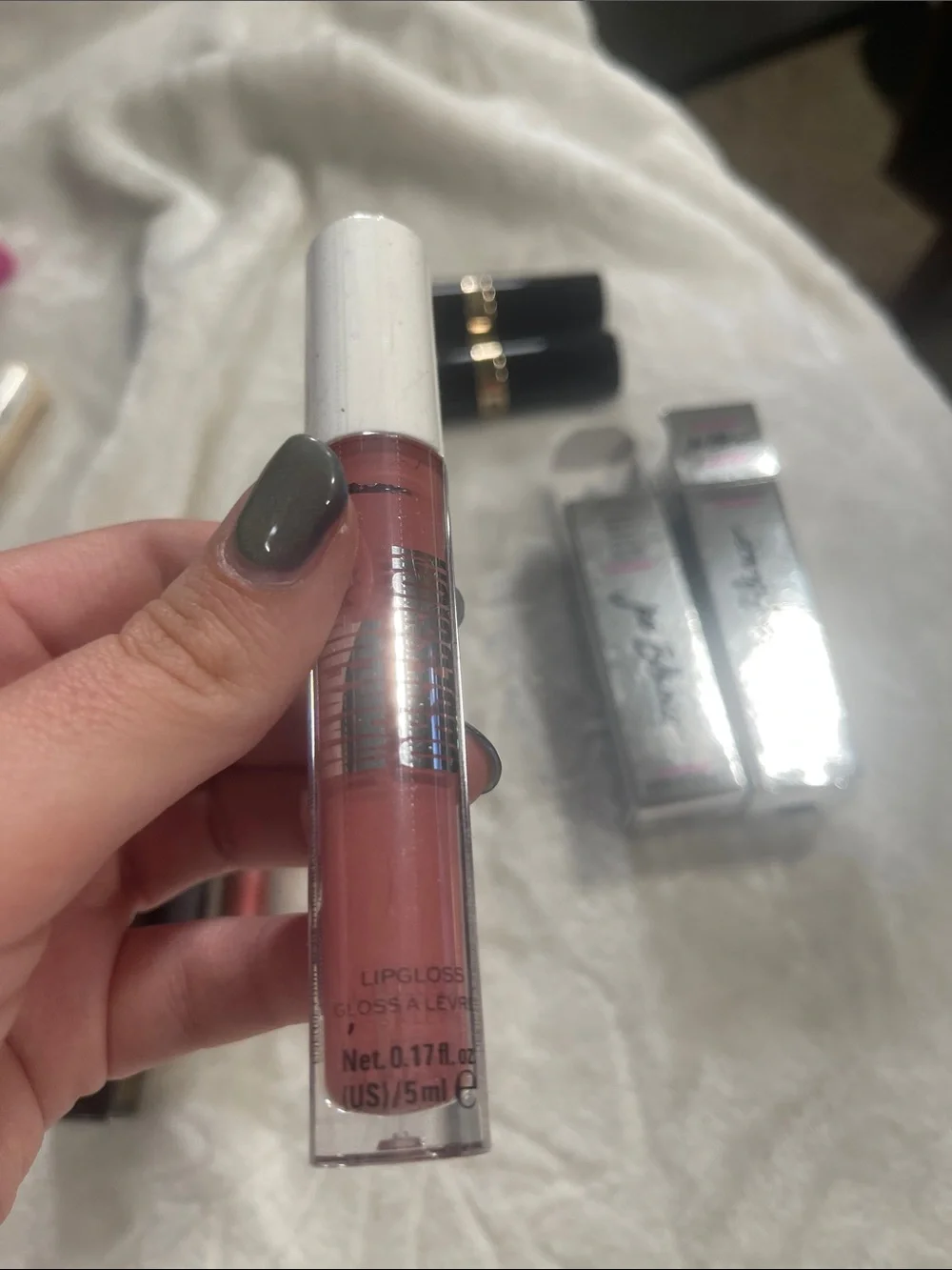Women Makeup Lipstick & Lip Gloss Set - Pink, Red, Bronze